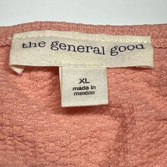 the general good Peach Textured Strappy Back Cinched Front Top N0473 - Picture 3 of 7